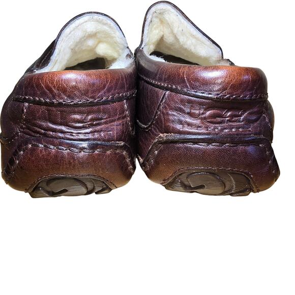 Ugg Men\'s Slippers Size 9 Dark Brown Leather F19018E Ascot
Shearling Lined main image 10
